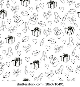 moda sin fisuras moda moda moda moda con labios de pintalabios cosméticos y perfume con caja de regalo para textiles