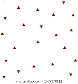 Fashion Seamless pattern with Triangles Black and Vivid red color. Can be used for printing on packaging, bags, cups, laptop, box, etc. Pattern under the mask. Vector.