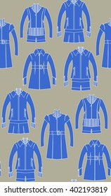 Fashion seamless pattern vector illustrations. Girls clothing pattern. 