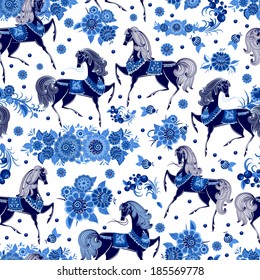 fashion seamless texture with stylized flowers
