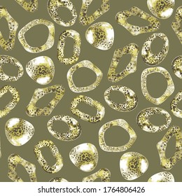 Fashion seamless vector pattern. Background golden ornament.