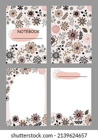 Fashion set
abstract floral cover and page templates.
Gentle colors.
Universal page layouts for notebooks, planners, brochures.