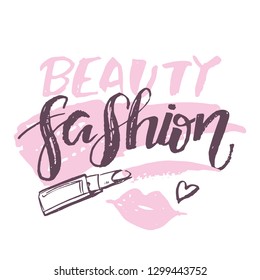 Fashion set art - hand drawn doodle background poster banner