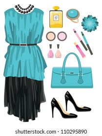 Fashion set. vector