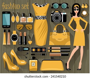 Fashion Set. Vector 