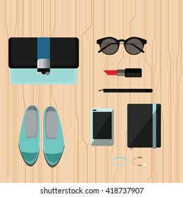 Fashion set vector. 