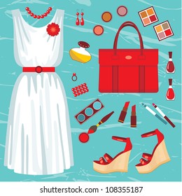 Fashion set. vector, no gradient