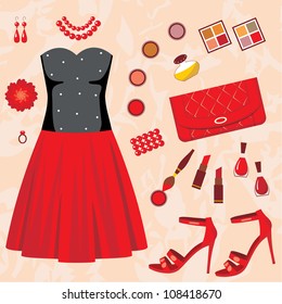 Fashion set. vector, no gradient