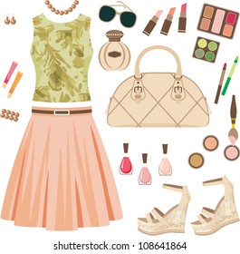 Fashion set. vector, no gradient