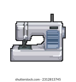fashion sew machine game pixel art retro vector. bit fashion sew machine. old vintage illustration