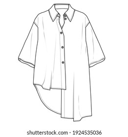 Fashion Shirt Outline  For Men