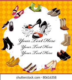 fashion  shoe card