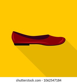 Fashion shoe icon. Flat illustration of fashion shoe vector icon for web