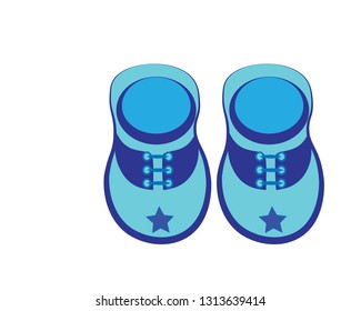 fashion shoes baby boy logo design