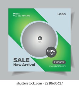 Fashion shoes brand product Social media banner post template, digital social media post, sell online on the Internet and preparing pack product, Selling online ideas concept.