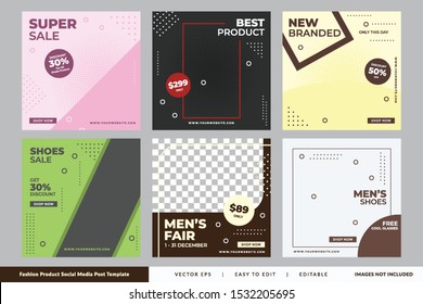 Fashion Shoes Sale social media banner post template Premium Vector
