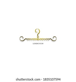 Fashion shop logo - Clothes hanger logo vector set design.
illustration of a minimalist logo design can be used for women's clothing products, symbols, online shop, boutique