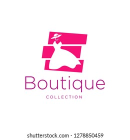 Fashion Shop Logo Template Design - Vector 