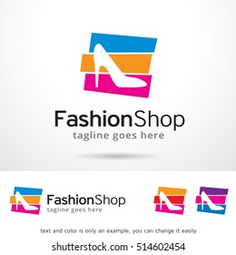 Fashion Shop Logo Template Design Vector