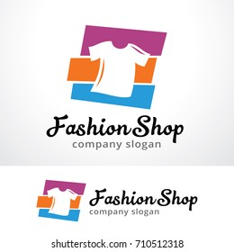 Fashion Shop Logo Template Design Vector Stock Vector (Royalty Free ...