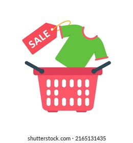 fashion shopping cart Special festival merchandise discount offer idea