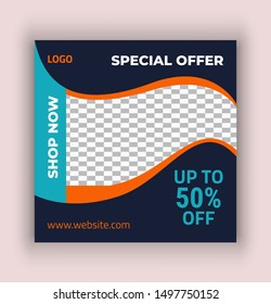 Fashion Shopping Sale Social Media Template