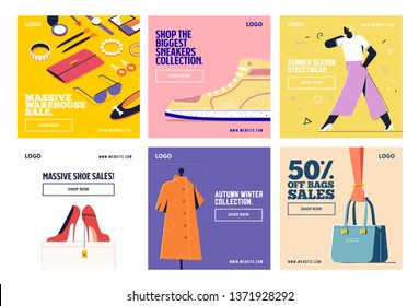 Fashion Shopping Social Media Post Collection Template