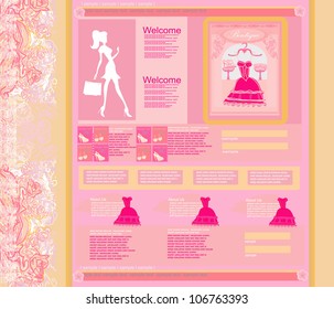 Fashion shopping Website template