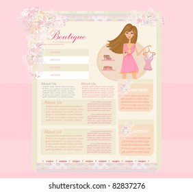 Fashion shopping Website template
