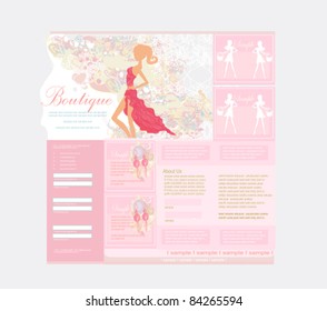 Fashion shopping Website template