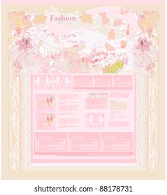 Fashion shopping Website template