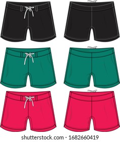 
Fashion shorts vector template platern