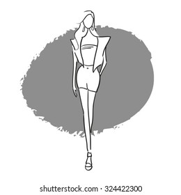 Fashion show model