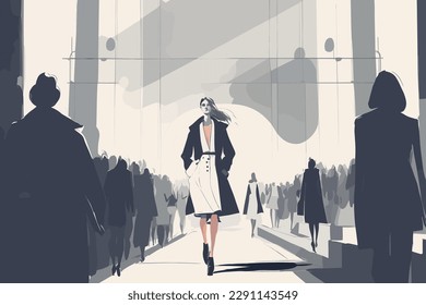 fashion show illustration