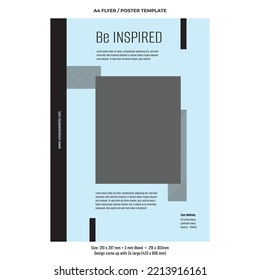 Fashion showcase flyer or poster design template