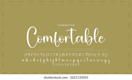 Fashion Signature Script Font. Stylish Calligraphy Typography for Logos. Professional Signature Typeface – Modern Handwritten Font for Designers
