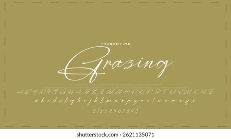 Fashion Signature Script Font. Stylish Calligraphy Typography for Logos. Professional Signature Typeface – Modern Handwritten Font for Designers