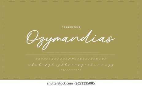 Fashion Signature Script Font. Stylish Calligraphy Typography for Logos. Professional Signature Typeface – Modern Handwritten Font for Designers