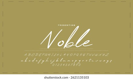 Fashion Signature Script Font. Stylish Calligraphy Typography for Logos. Professional Signature Typeface – Modern Handwritten Font for Designers