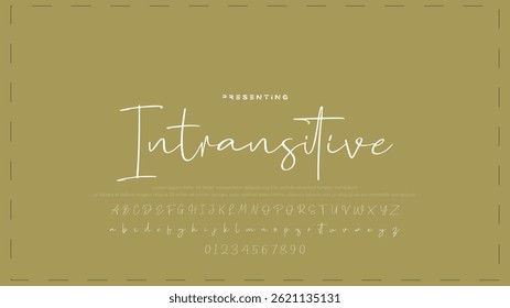 Fashion Signature Script Font. Stylish Calligraphy Typography for Logos. Professional Signature Typeface – Modern Handwritten Font for Designers