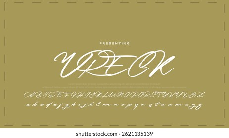Fashion Signature Script Font. Stylish Calligraphy Typography for Logos. Professional Signature Typeface – Modern Handwritten Font for Designers