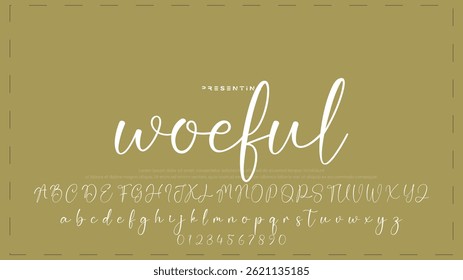 Fashion Signature Script Font. Stylish Calligraphy Typography for Logos. Professional Signature Typeface – Modern Handwritten Font for Designers