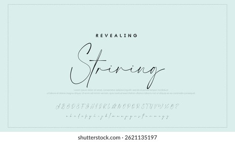 Fashion Signature Script Font. Stylish Calligraphy Typography for Logos. Professional Signature Typeface – Modern Handwritten Font for Designers