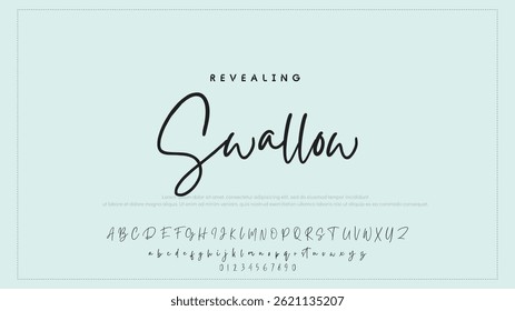 Fashion Signature Script Font. Stylish Calligraphy Typography for Logos. Professional Signature Typeface – Modern Handwritten Font for Designers
