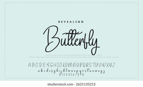 Fashion Signature Script Font. Stylish Calligraphy Typography for Logos. Professional Signature Typeface – Modern Handwritten Font for Designers