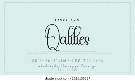 Fashion Signature Script Font. Stylish Calligraphy Typography for Logos. Professional Signature Typeface – Modern Handwritten Font for Designers