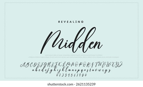 Fashion Signature Script Font. Stylish Calligraphy Typography for Logos. Professional Signature Typeface – Modern Handwritten Font for Designers