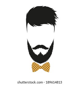 Fashion silhouette hipster style, vector illustration