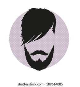 Fashion silhouette hipster style, vector illustration