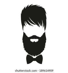 Fashion silhouette hipster style, vector illustration